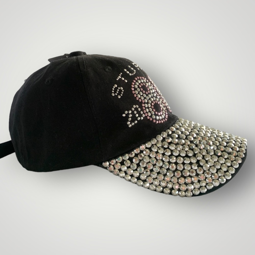 2020 STURGIS 80th Anniversary Hat | Black & Bling | See Measurements - Picture 3 of 7